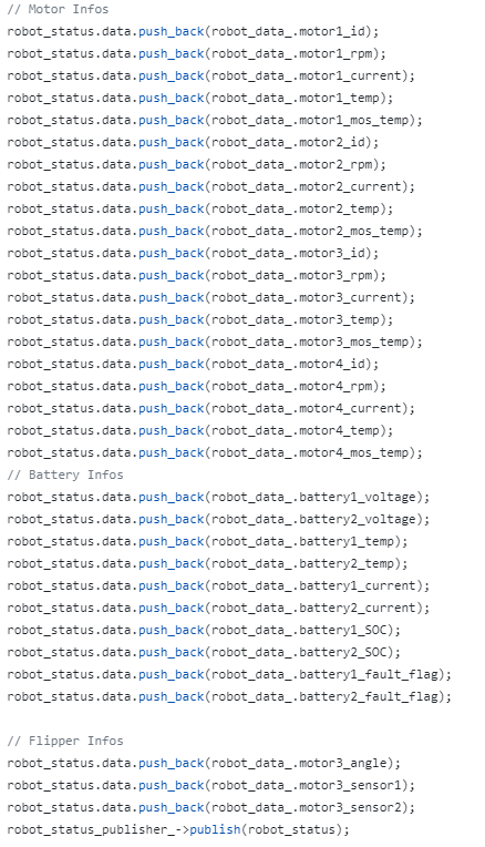 Motor and Battery Statuses